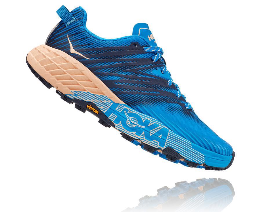 Tenis Hoka One One Trail Mujer Azules - Speedgoat 4 - JVWE26134